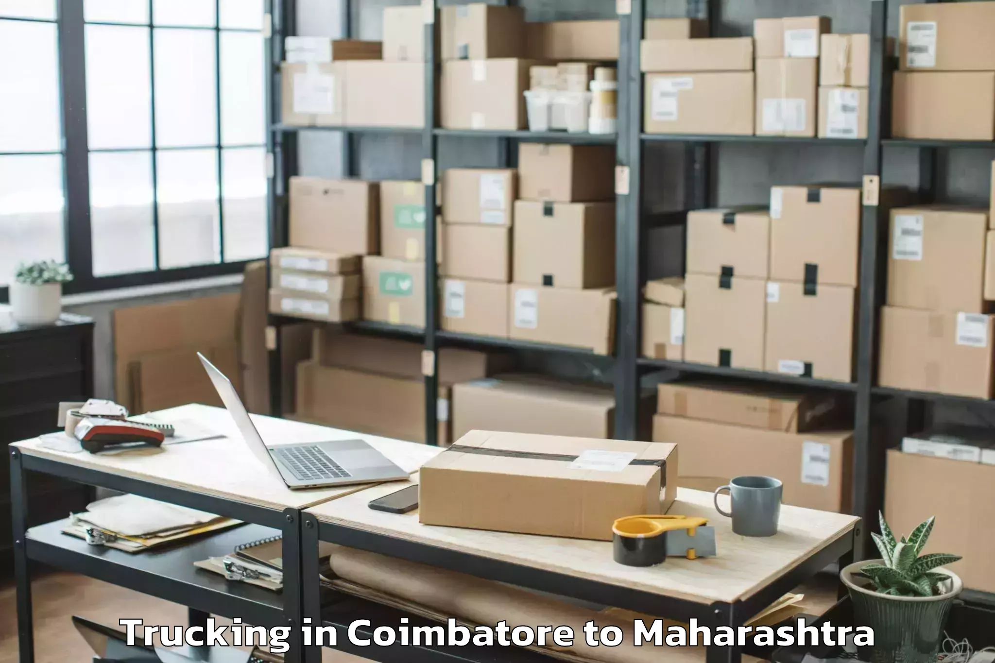 Book Coimbatore to Padmashree Dr Dy Patil Vidyapi Trucking Online